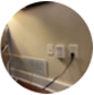 Image of cord plugged into wall