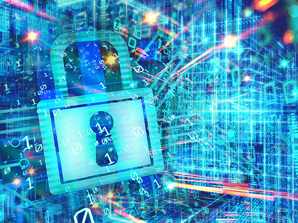 Business Cloud Wi Fi Features 600x450 Padlock image in glowing blue lighting