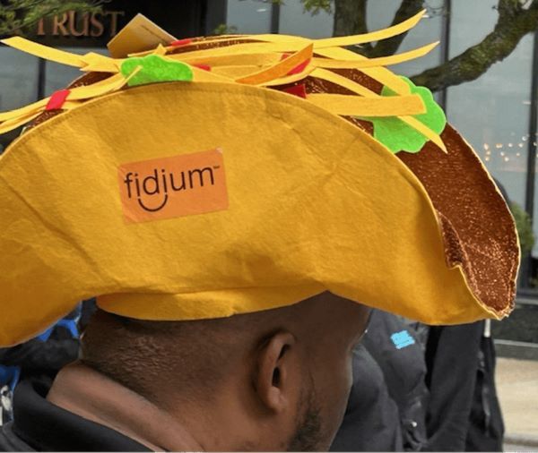 Fidium taco hats were a hit at the Manchester Taco Tour