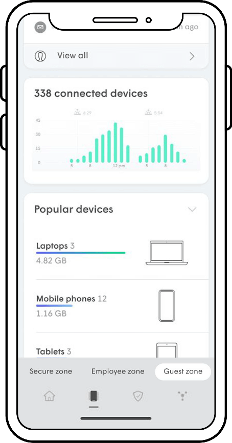 Customize network app screen