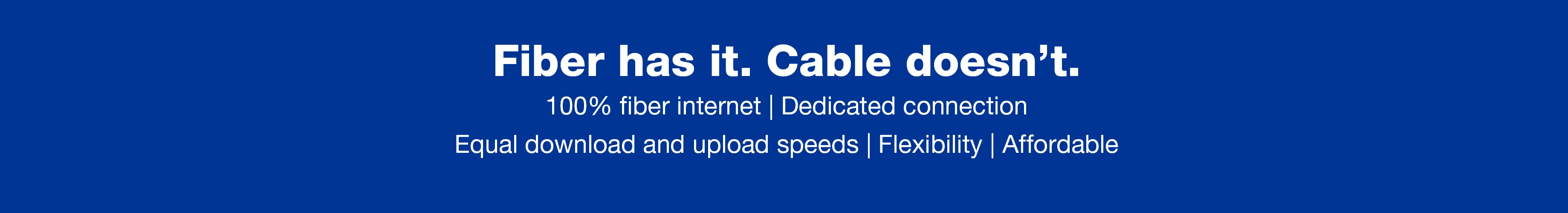 Consolidated fiber has it. Cable doesn't. Consolidated fiber has it. Cable doesn't.
