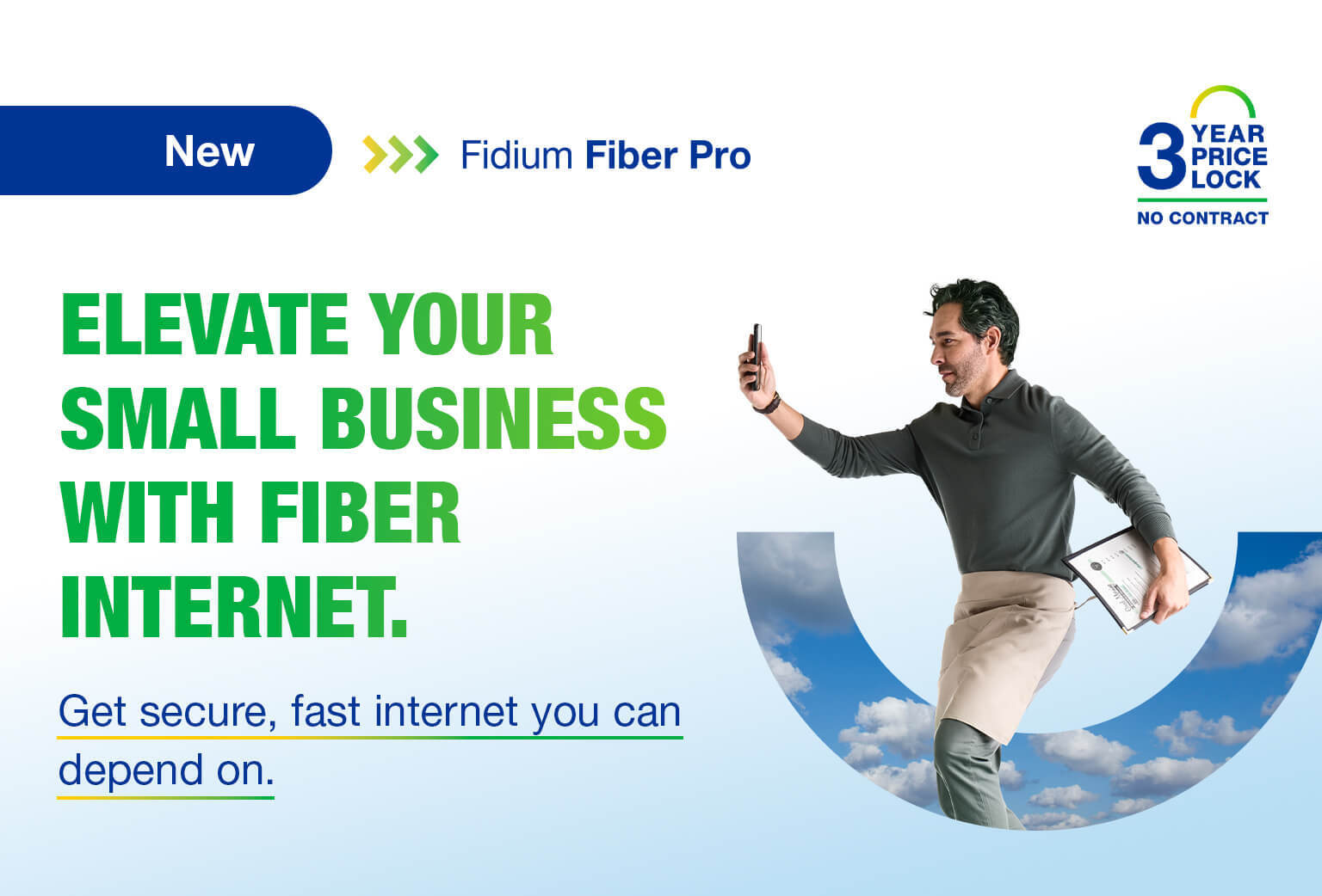 High-speed fiber internet solutions for your small business.
