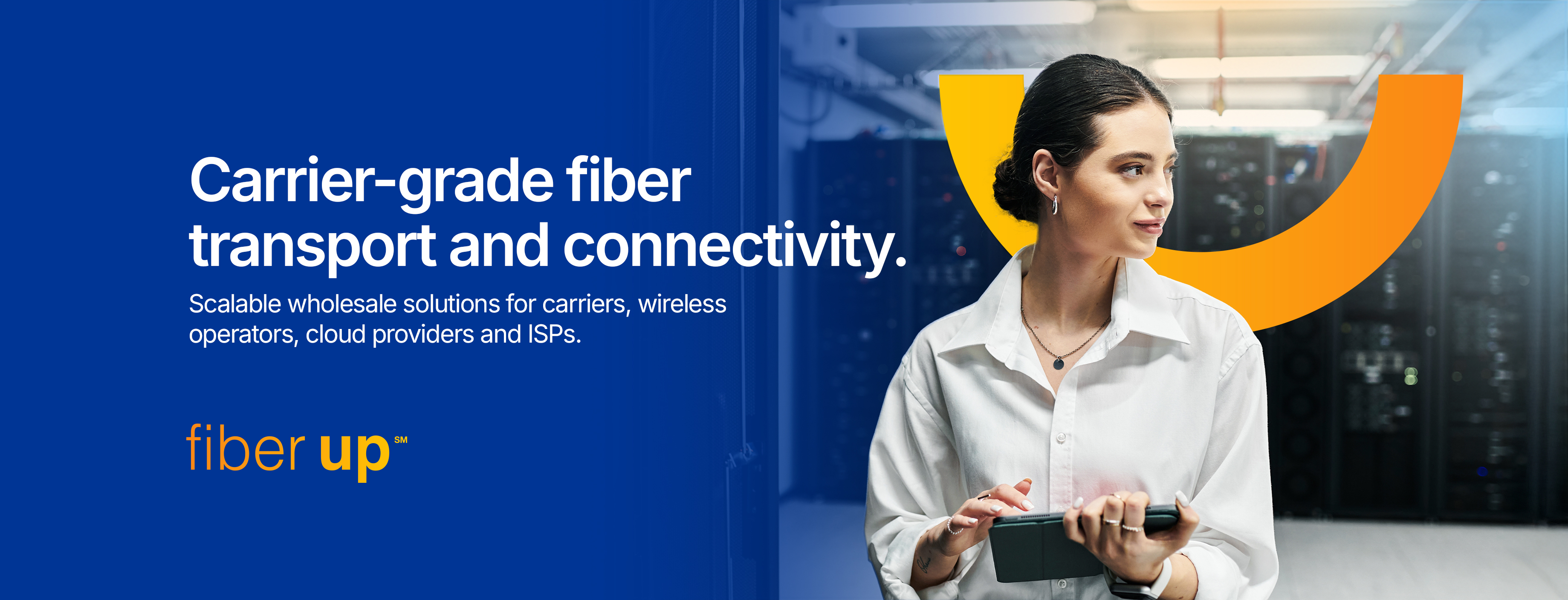 Carrier-grade fiber transport and connectivity.