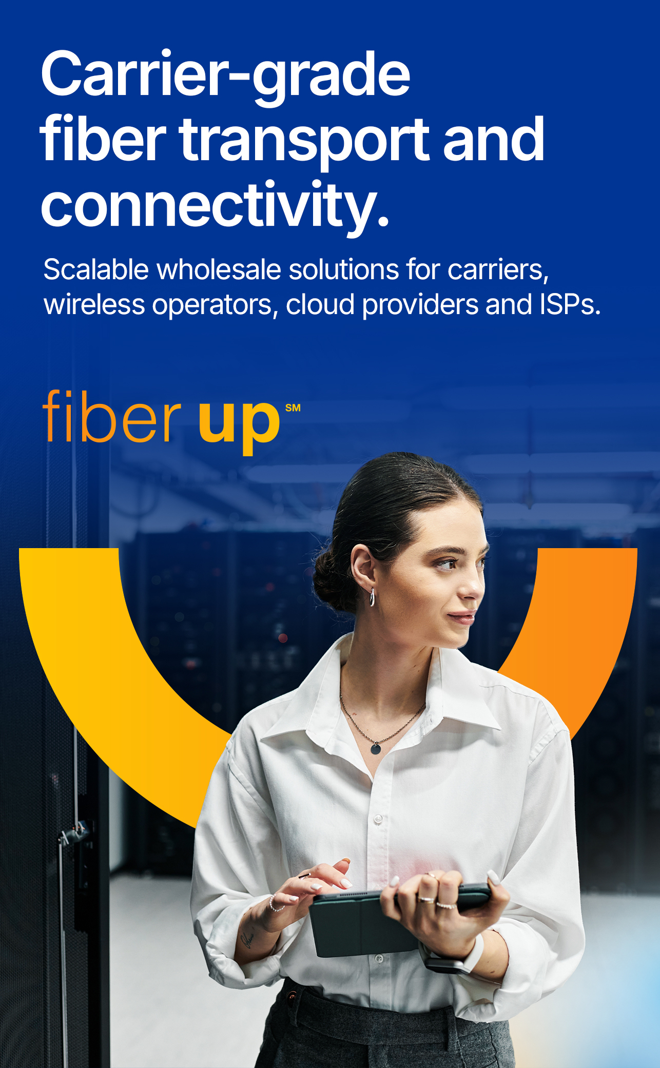 Carrier-grade fiber transport and connectivity.