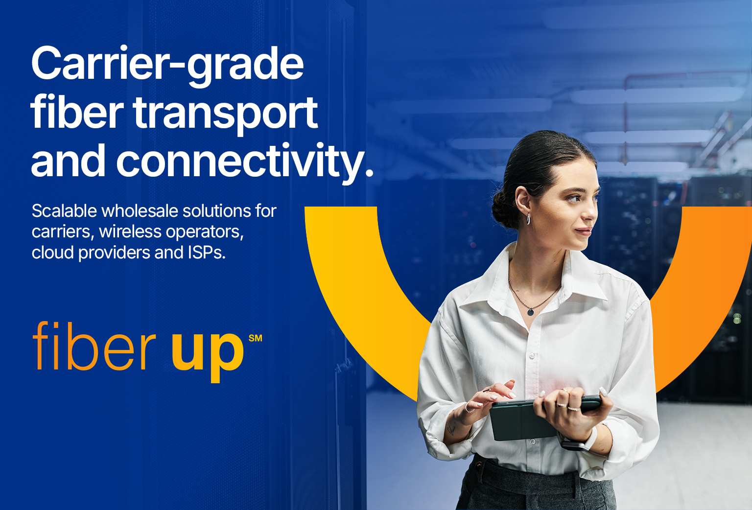 Carrier-grade fiber transport and connectivity.