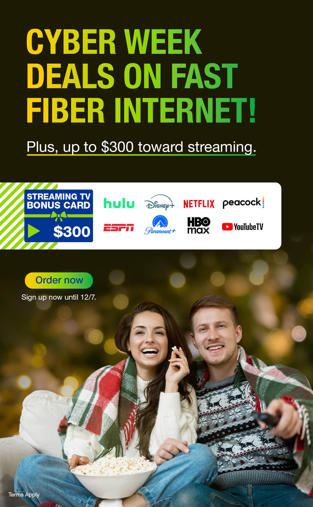 Enjoy stress free browsing with Fidium fiber high speed internet.