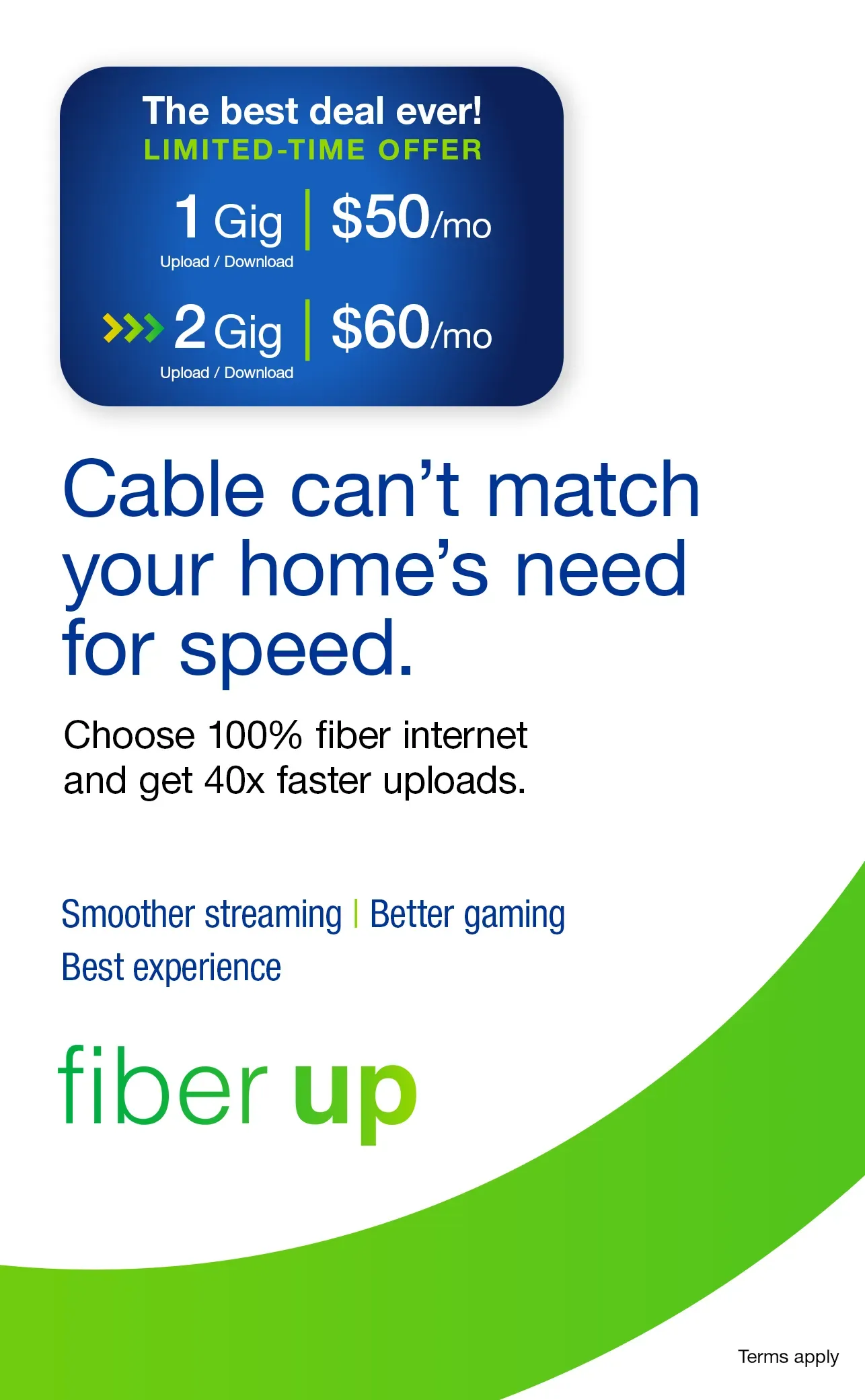 Experience stress-free browsing with Fidium Fiber's high-speed internet services. Experience stress-free browsing with Fidium Fiber's high-speed internet services.