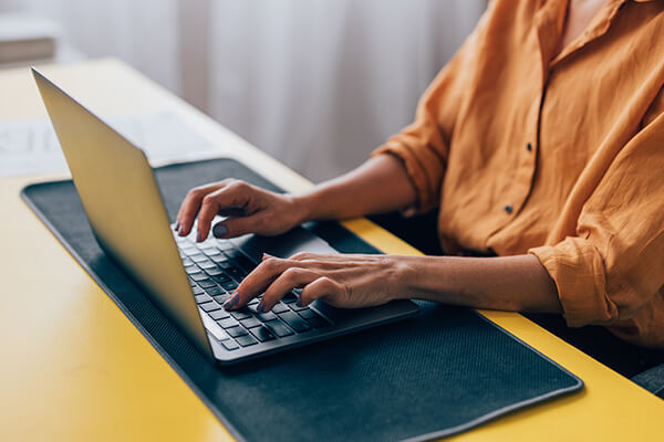 Wholesale Trouble Administration Sub Hero 600x400 Woman typing on laptop