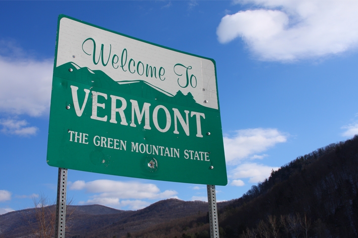 Welcome to Vermont State Sign