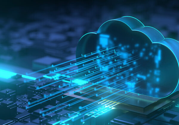Business Cloud Firewall Sub Hero 600x400 Neon blue cloud figurine shooting rays of blue lights