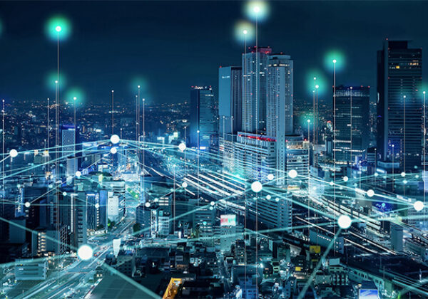 Wholesale National Inter Providers Hereo 600x400 City view at night with threads of white lights and dots in the sky above