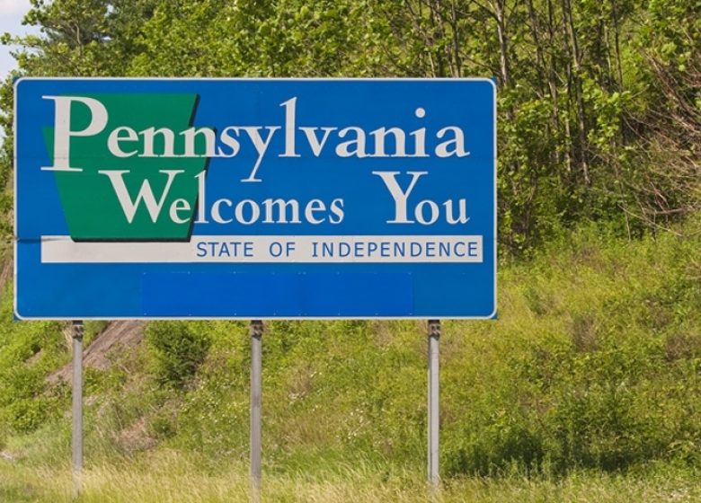 Pennsylvania Welcomes You State Sign
